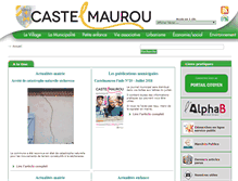 Tablet Screenshot of mairie-castelmaurou.fr